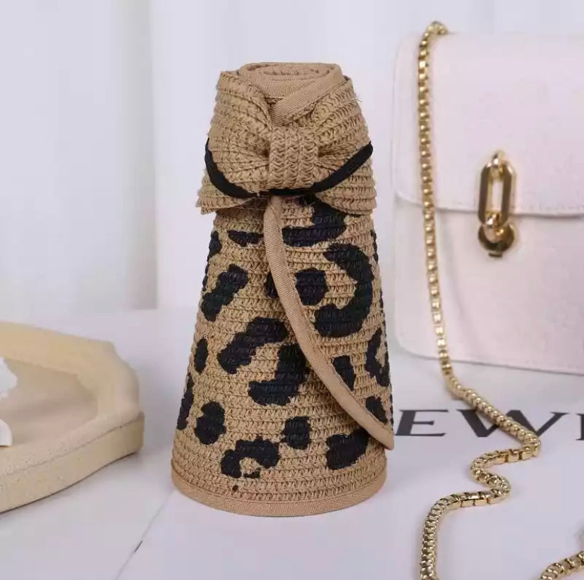 Animal Print Foldable Sun Hat