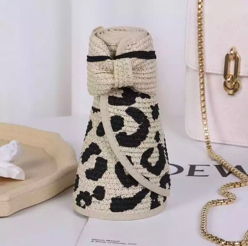 Animal Print Foldable Sun Hat