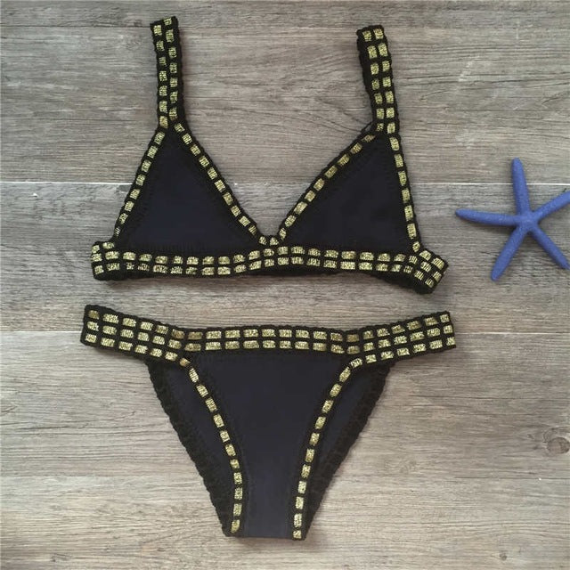 Karla Suit | Black and Gold